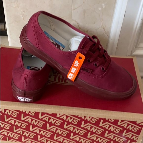 Vans shoes Burgundy Women’s 5 NWT - Picture 3 of 3